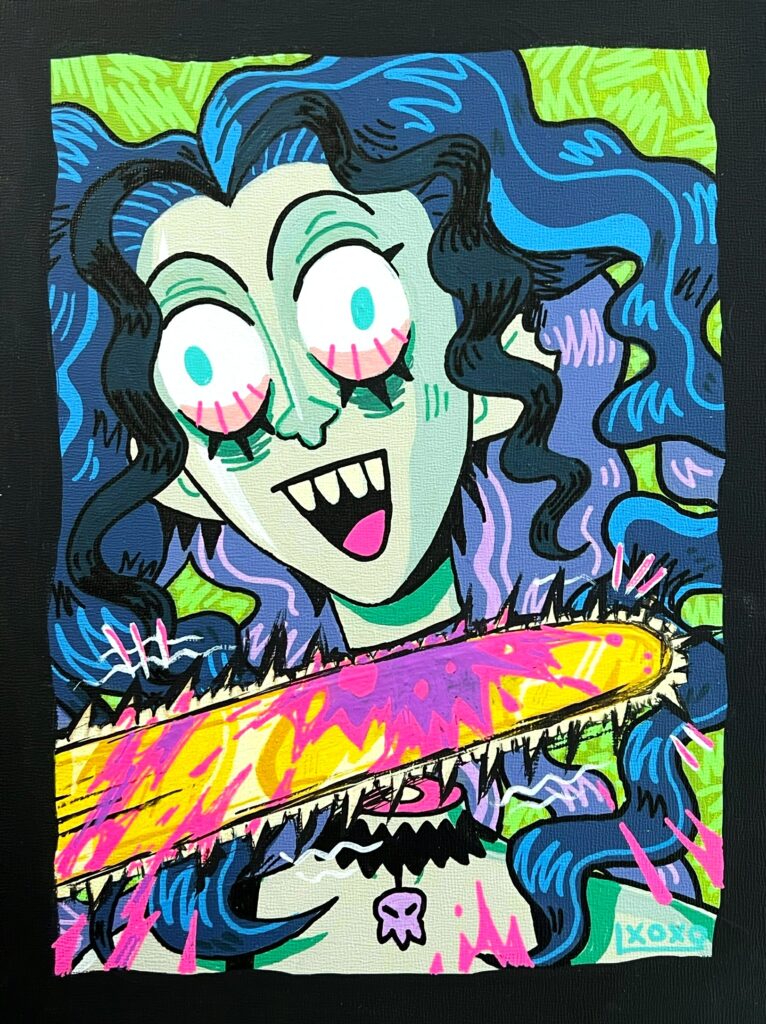 With a Smile (Acrylic on Panel)